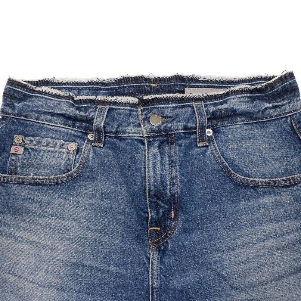 AG Adriano Goldschmied Contour 360 Bermuda Shorts Size 25 Distressed Measure W30 - Picture 5 of 10
